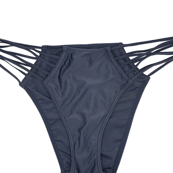 Victoria's Secret Very Sexy Strappy Cheekini Panty Size Medium Gray Bikini - Picture 4 of 6